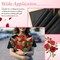 Bouquet Wrapping Paper with Artificial Foam Roses Red Flowers with Stems Gold Butterfly